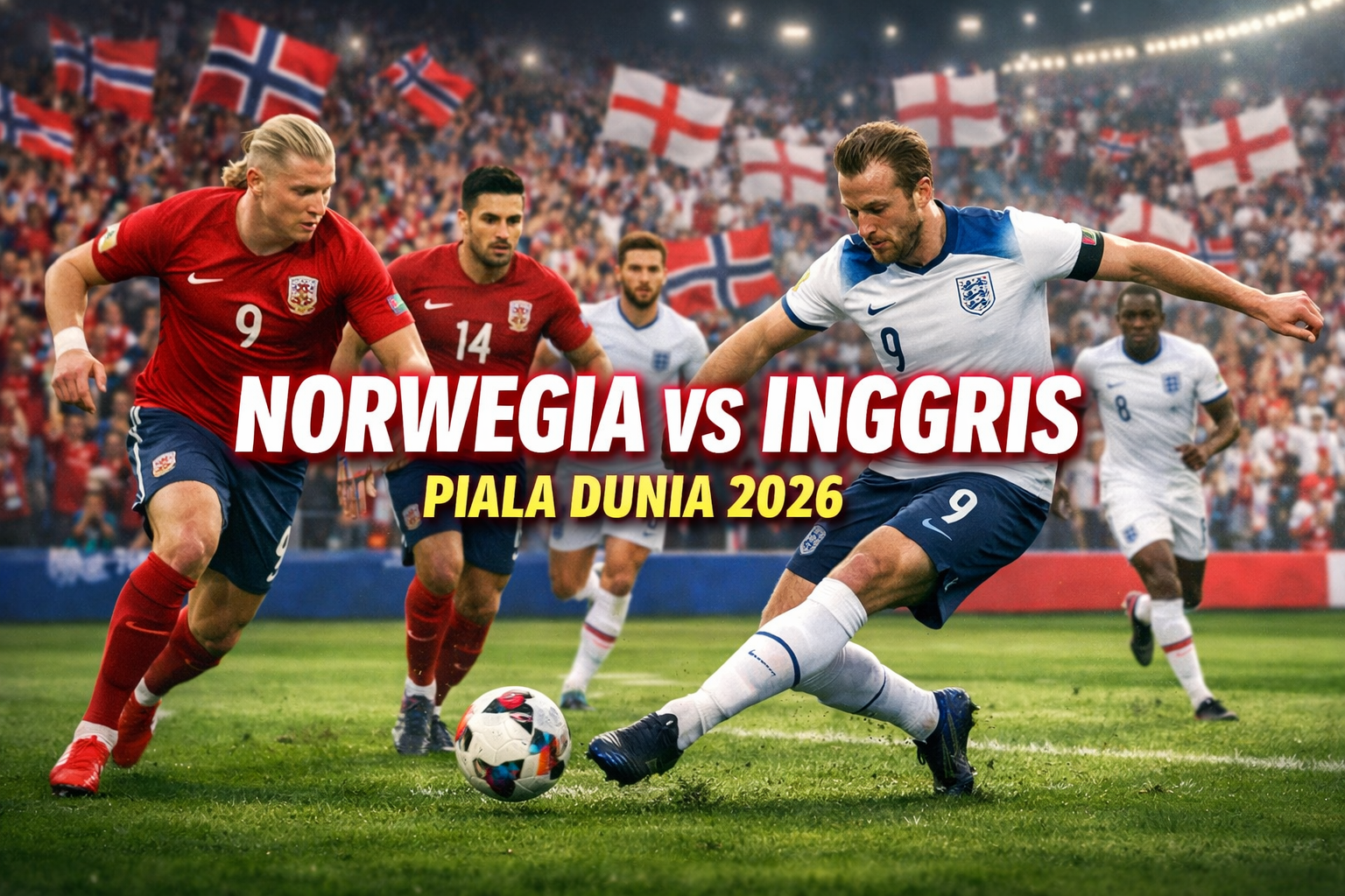 Jalalive Siarkan Live Streaming Norwegia vs Inggris Piala Dunia 2026 Pukul 04.00 WIB Dini Hari Ini dengan Visual Berkualitas