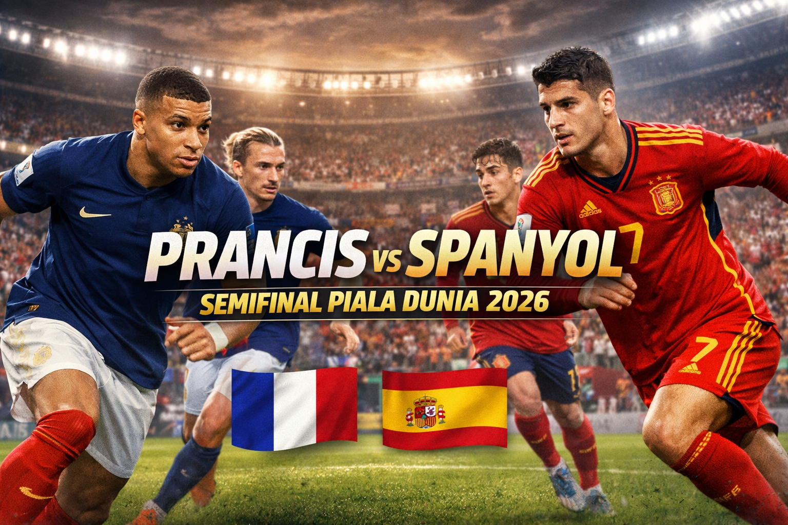 Live Streaming Semifinal Piala Dunia 2026 Prancis vs Spanyol Dini Hari Ini Menjadi Sorotan Utama Bersama Jalalive