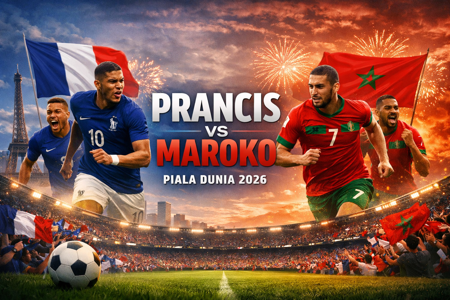 Streaming Prancis vs Maroko Piala Dunia 2026 Dini Hari Ini Pukul 03.00 WIB Bersama Jalalive Menghadirkan Duel Besar yang Sarat Prestise